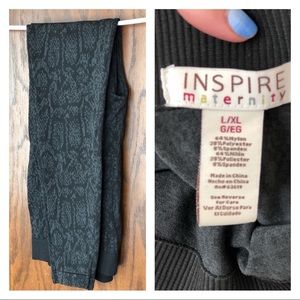 INSPIRE Maternity Patterned Leggings